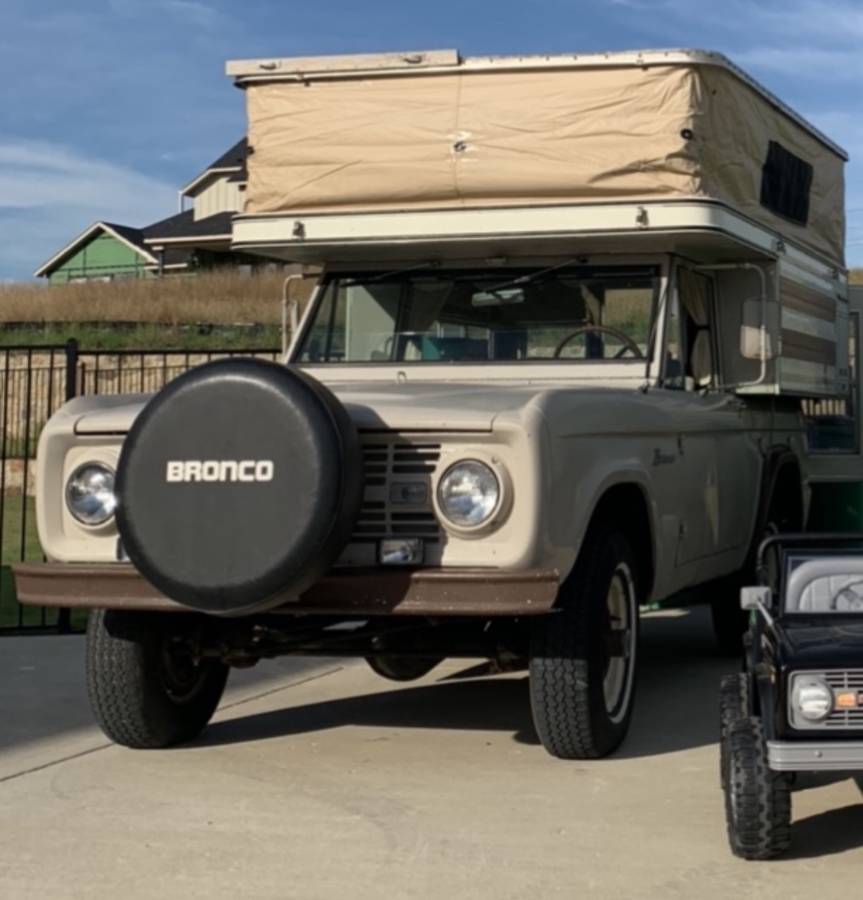 Well Traveled U15 With Vintage Pop Up Camper 1967 Ford Bronco 2 Zero260