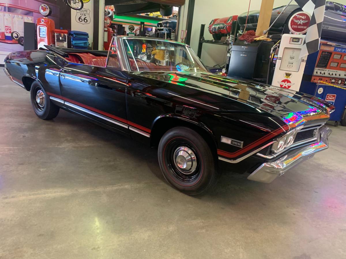 Convertible Muscle With Air Conditioning 1968 Chevrolet Chevelle Ss 396 4 Speed Convertible Zero260