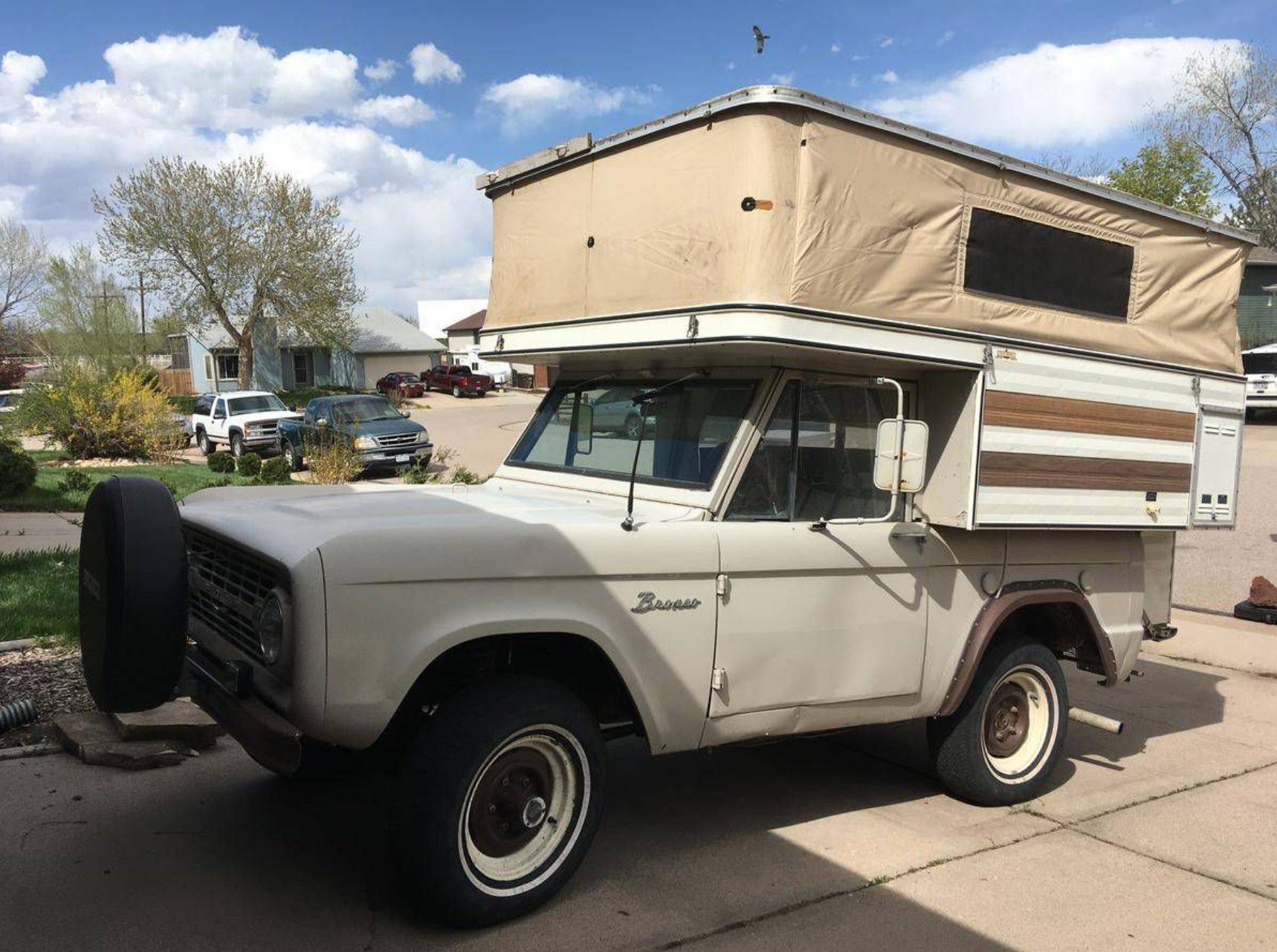 Well Traveled U15 With Vintage Pop Up Camper 1967 Ford Bronco 2 Zero260