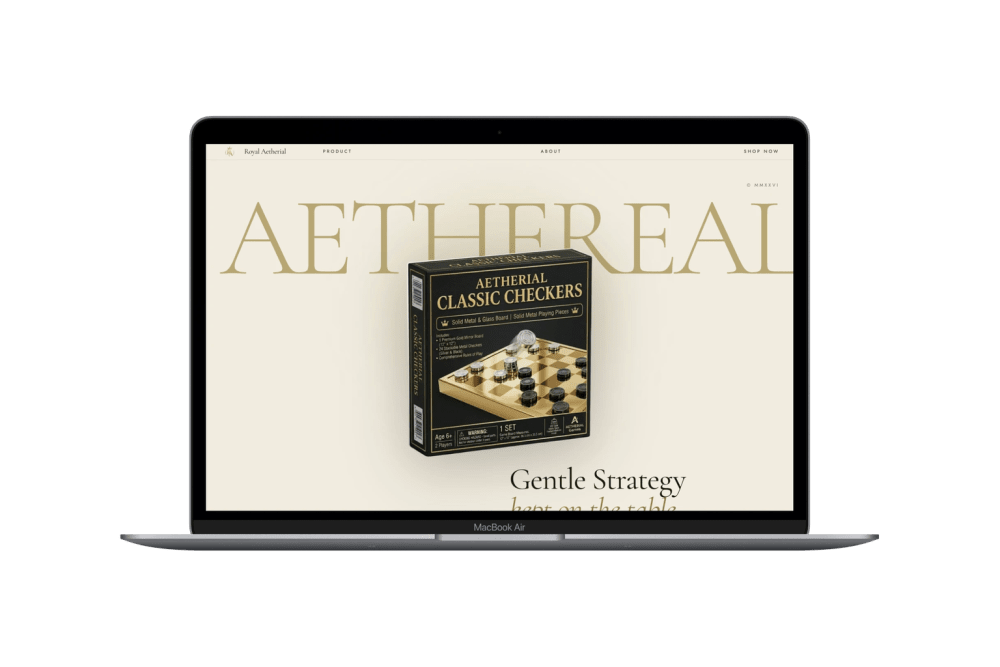 Royal Aetherial — website screenshot
