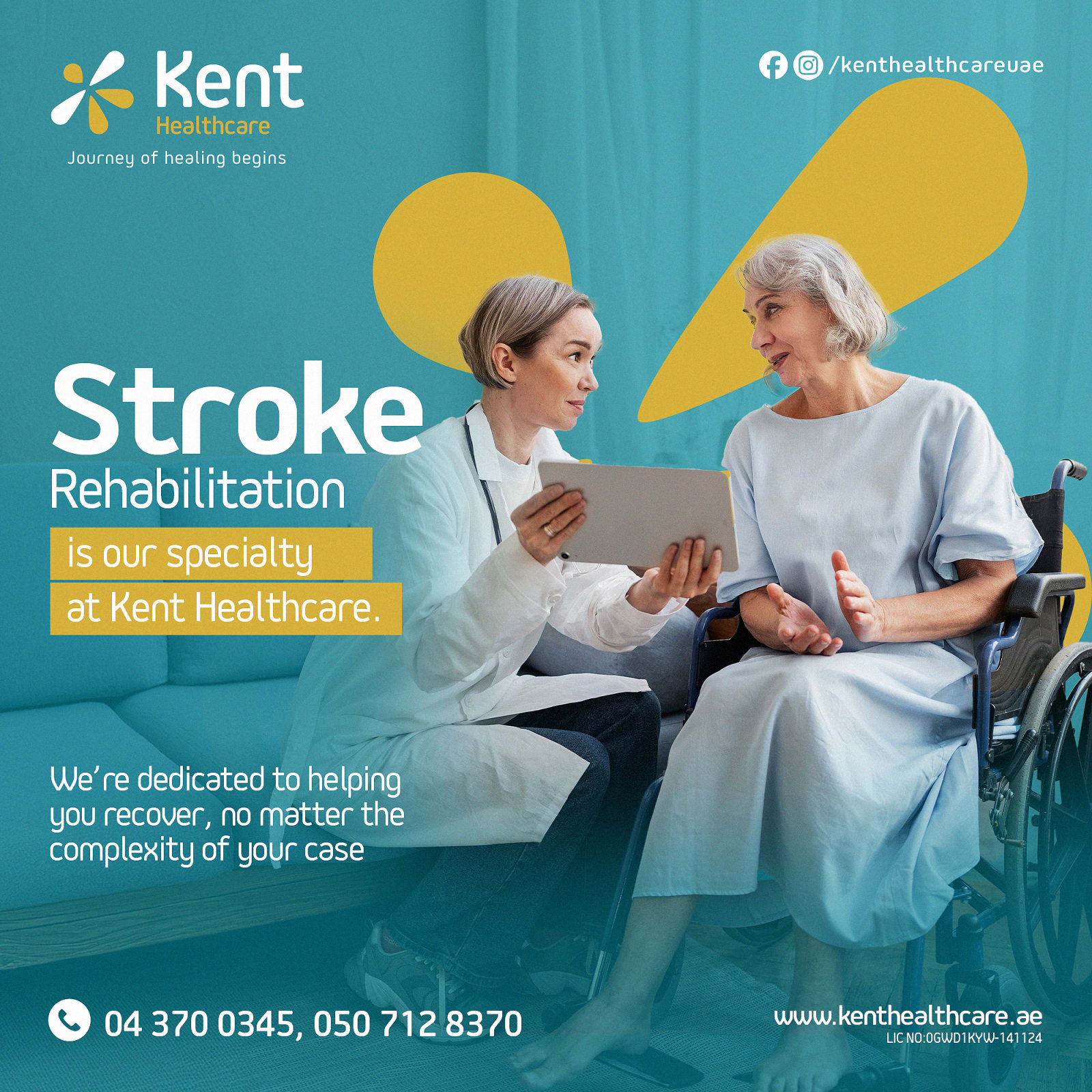 Kent Healthcare stroke rehabilitation campaign