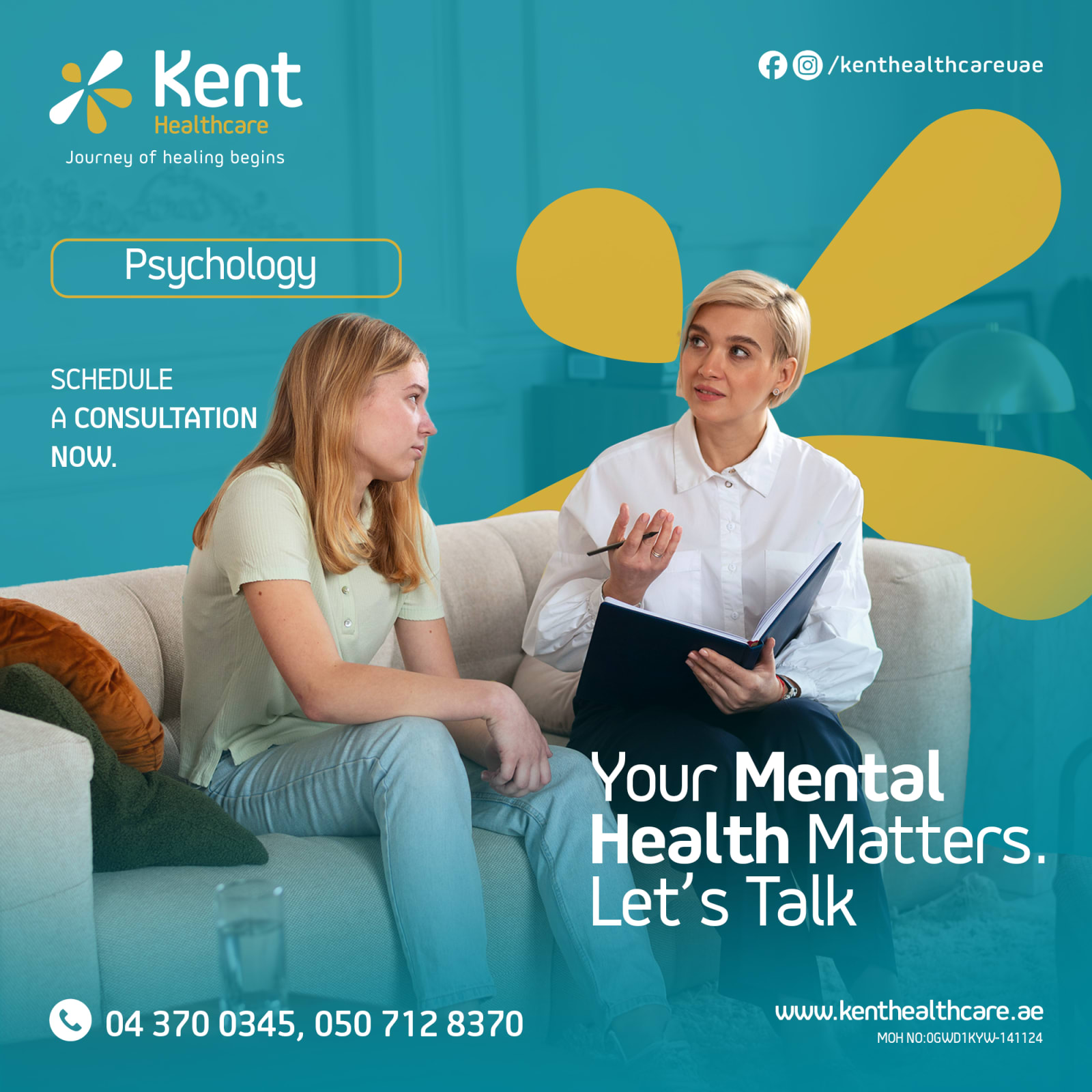 Kent Healthcare psychology and mental health campaign
