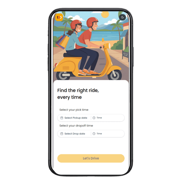Toobikes — mobile view