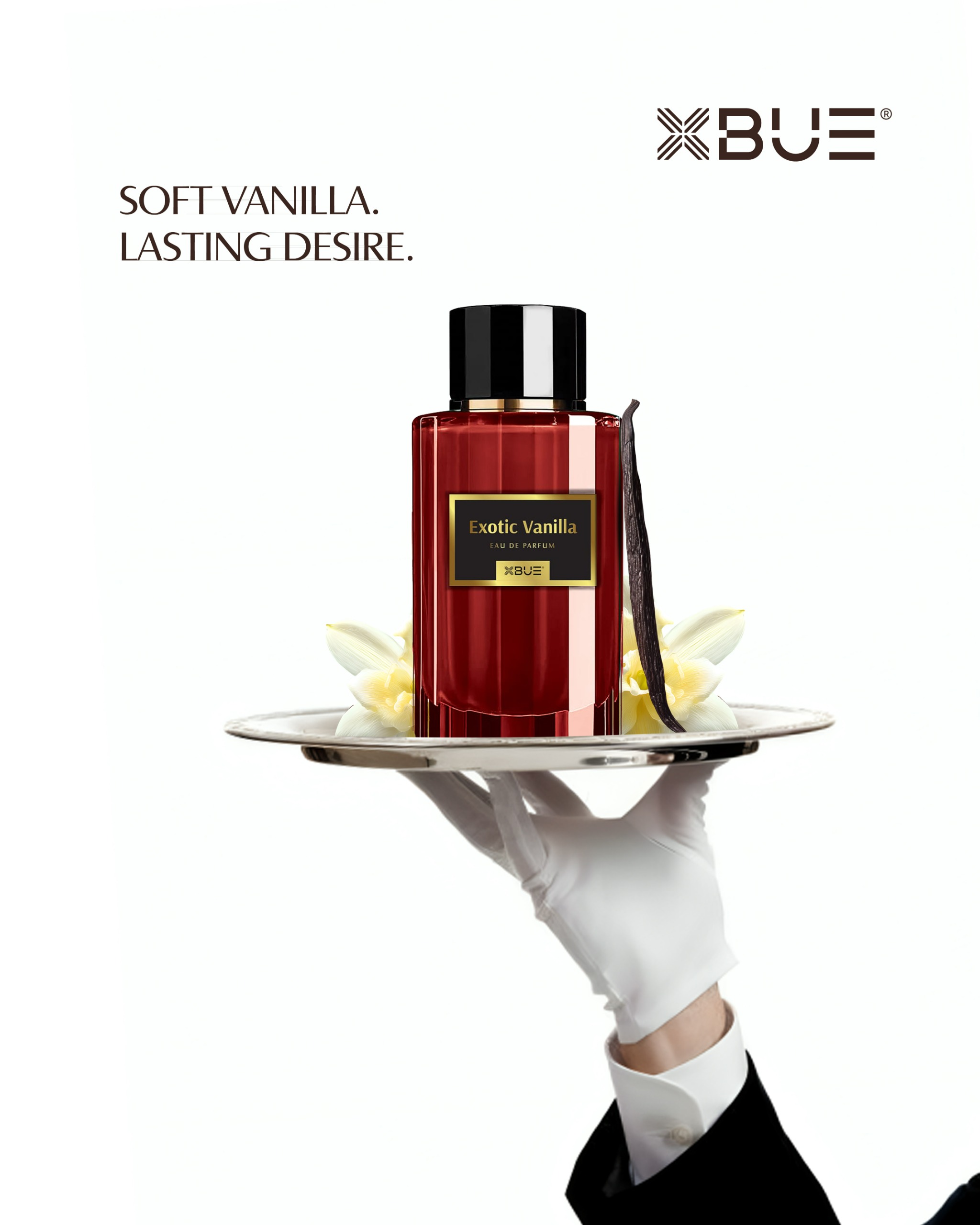 XBUE Exotic Vanilla fragrance campaign
