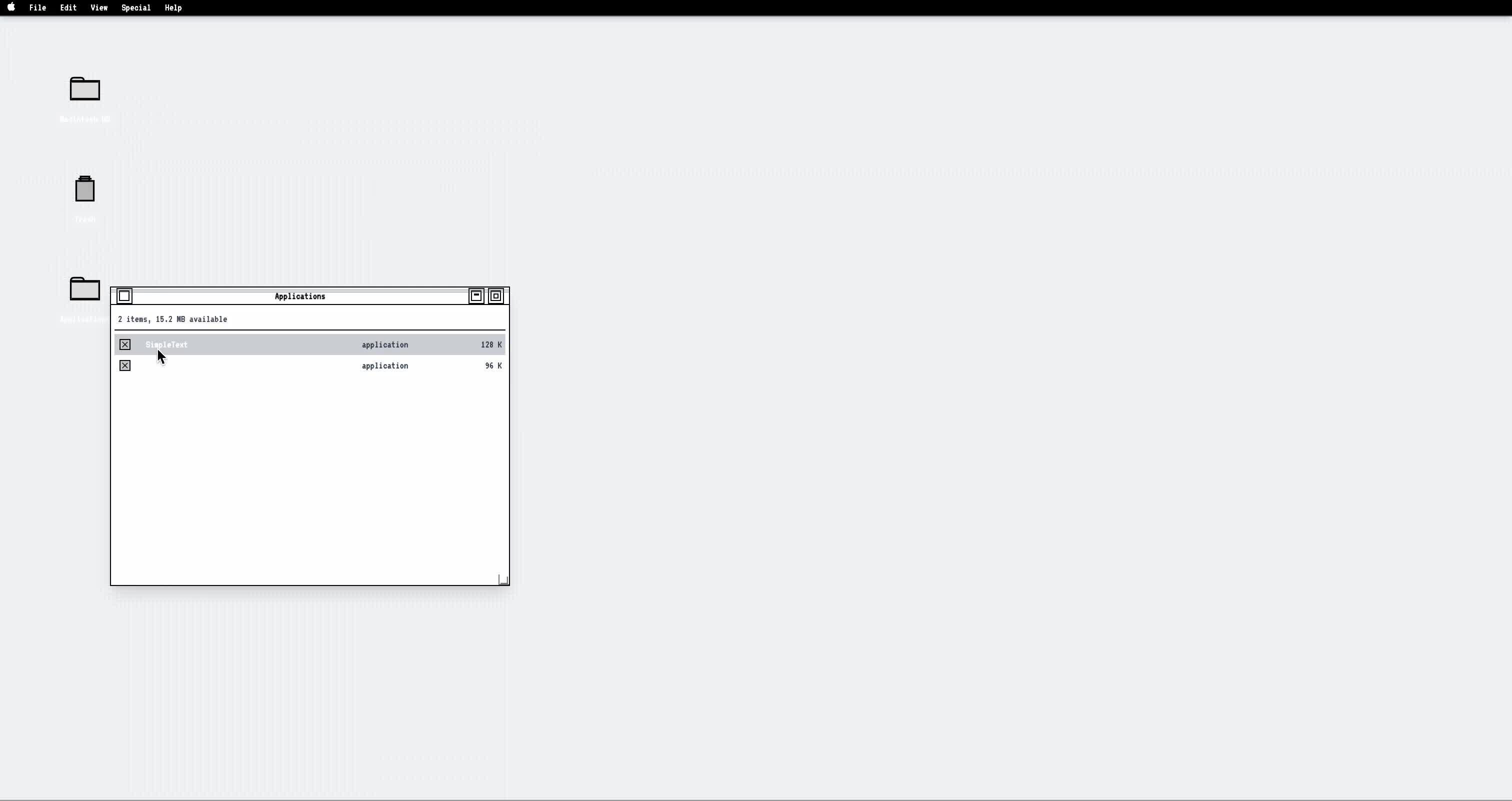 Poster for Google AI Studio - Retro macOS UI Recreation