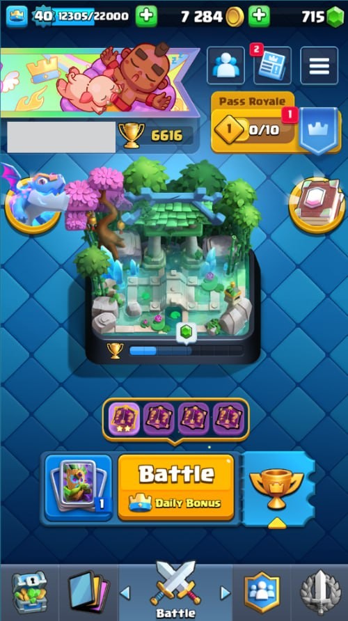 Clash Royale Account (IOS/ANDROID) – Level 40 | Kings Tower 13 | 6616 Trophies | 116 Cards | 23 Emotes | 715 Gems | 7,000 Gold