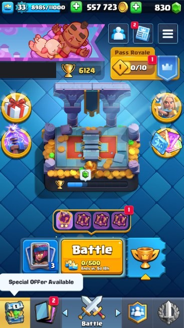 Clash Royale Account (IOS/Android) – Level 33 | Kings Tower 11 | 6124 Trophy | 106 Cards | 31 Emotes | 830 Gems | 557 k Gold Clash Royale Account (IOS/Android) – Level 33 | Kings Tower 11 | 6124 Trophy | 106 Cards | 31 Emotes | 830 Gems | 557 k Gold