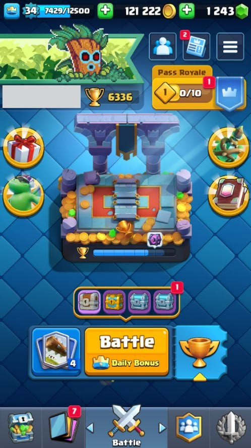 Clash Royale Account (IOS/Android) – Level 34 | Kings Tower 12 | 6336 Trophy | 108 Cards | 21 Emotes | 1243 Gems | 121 k Gold Clash Royale Account (IOS/Android) – Level 34 | Kings Tower 12 | 6336 Trophy | 108 Cards | 21 Emotes | 1243 Gems | 121 k Gold