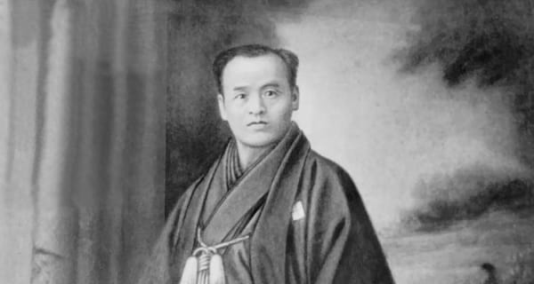 Takeda Sokaku, Begründer des Daitō-ryū Aiki-Jūjutsu, historische Porträtaufnahme