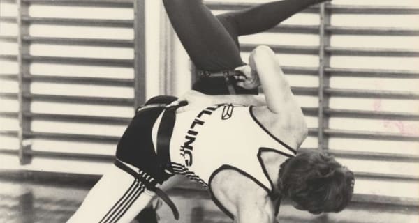Glima — isländische Ringkampf-Meisterschaft 1985, Griff am Gürtelzeug