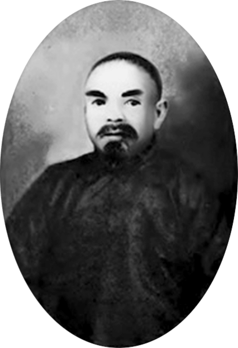 Porträt des Bajiquan-Meisters Li Shuwen, restauriert nach einer Zeichnung aus der Zeit vor 1912