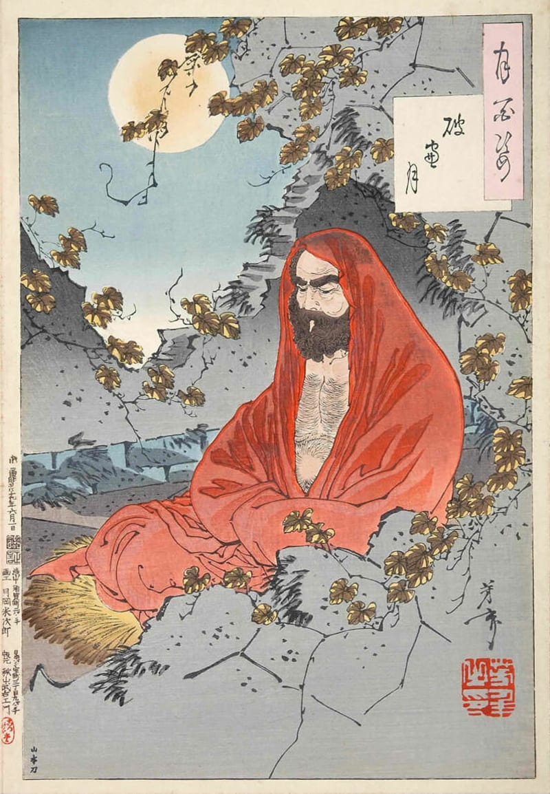 Bodhidharma, historical depiction