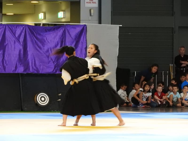 Shorinji-Kempo-Paarform bei einer Budo-Vorführung in Sydney, 2016