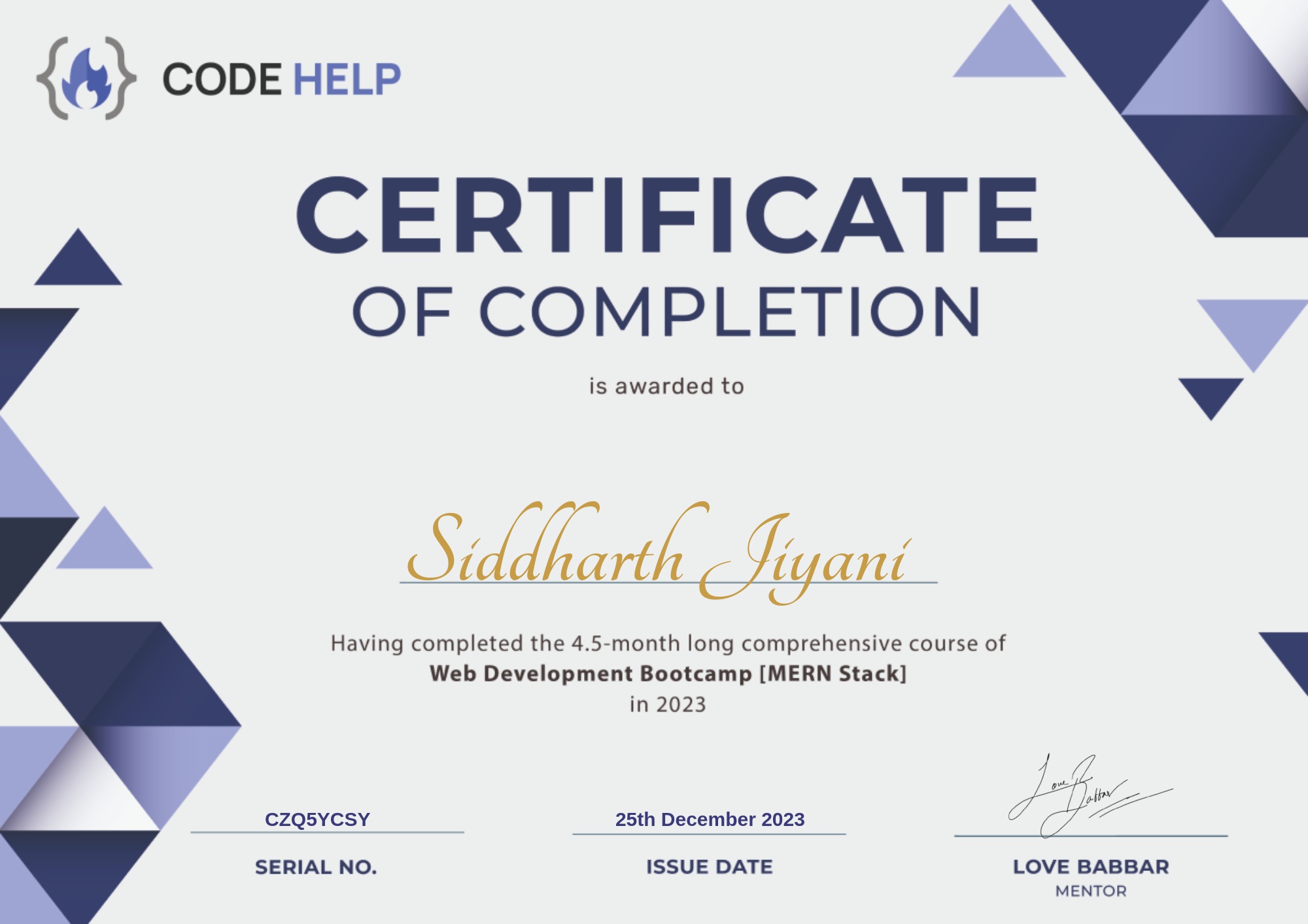 Siddharth Jiyani - Incoming MSCS @NYU | Ex-SDE Intern @ Rapidops ...