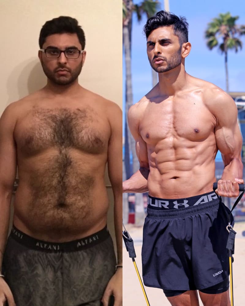 Dr. Sunny before and after