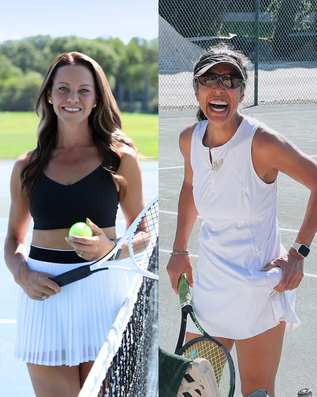 Maneesha Ahluwalia playing tennis with a referral