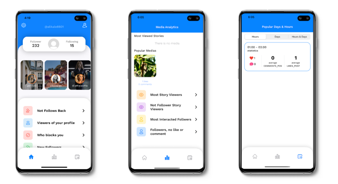 Reporter, Advanced Analytics for Instagram, iOS, SwiftUI, Full Source Code - 1