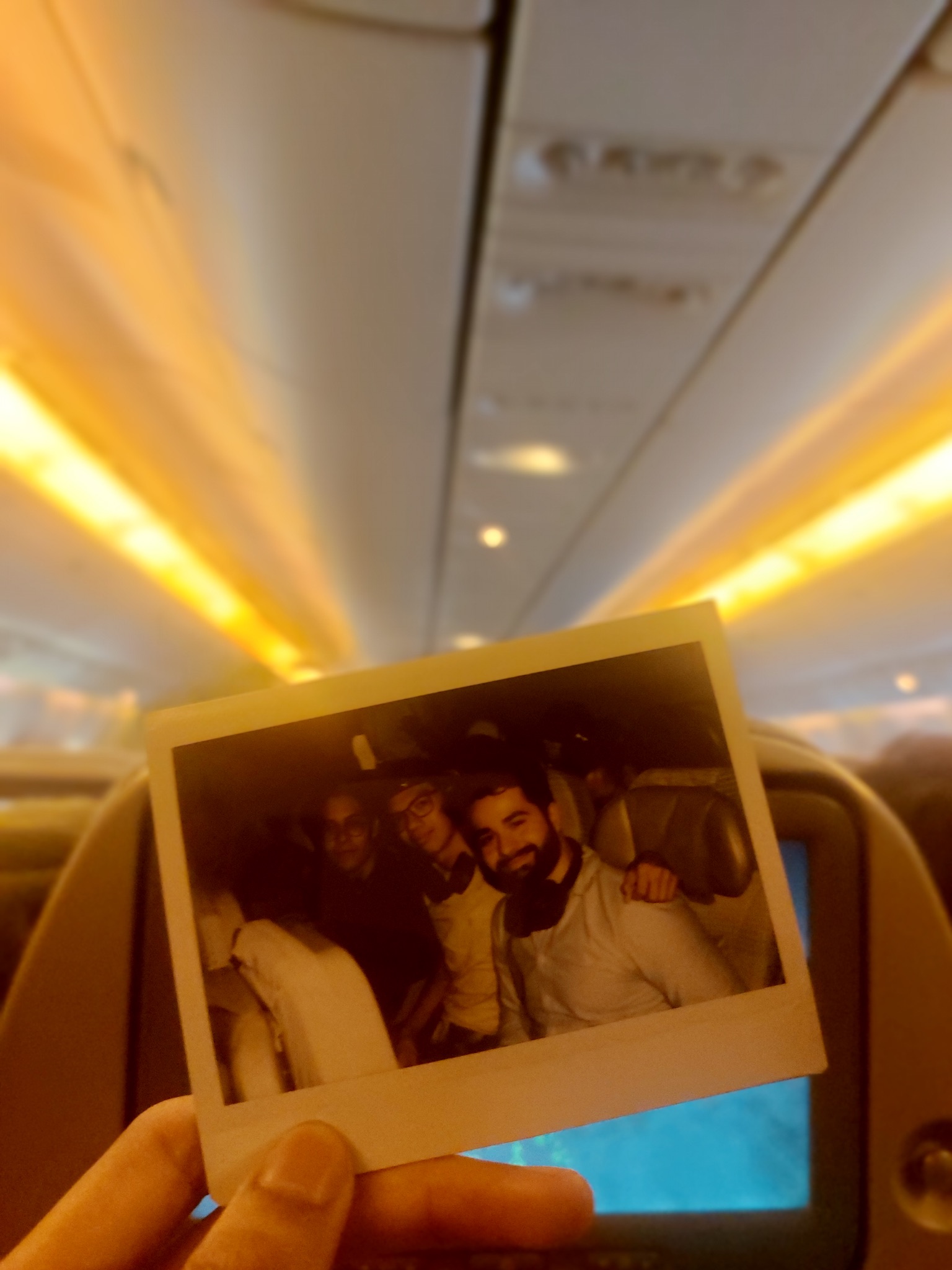 Polaroid en Avión
