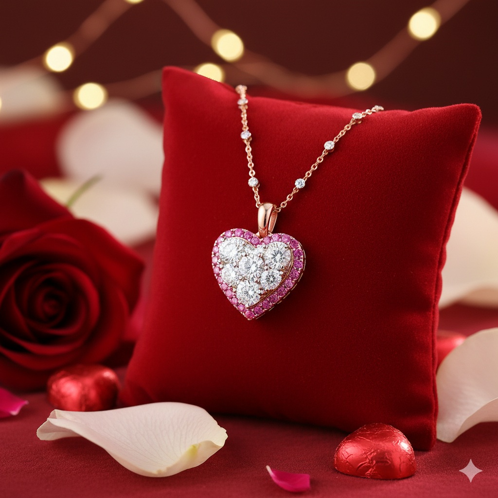 Luxury White Diamond Necklace