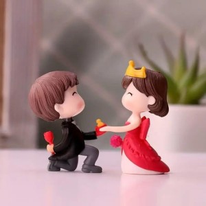 Girlfriend Boyfriend Proposal Day Love Couple Miniature