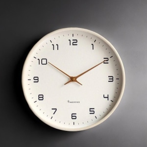 Minimalist White Wall Clock