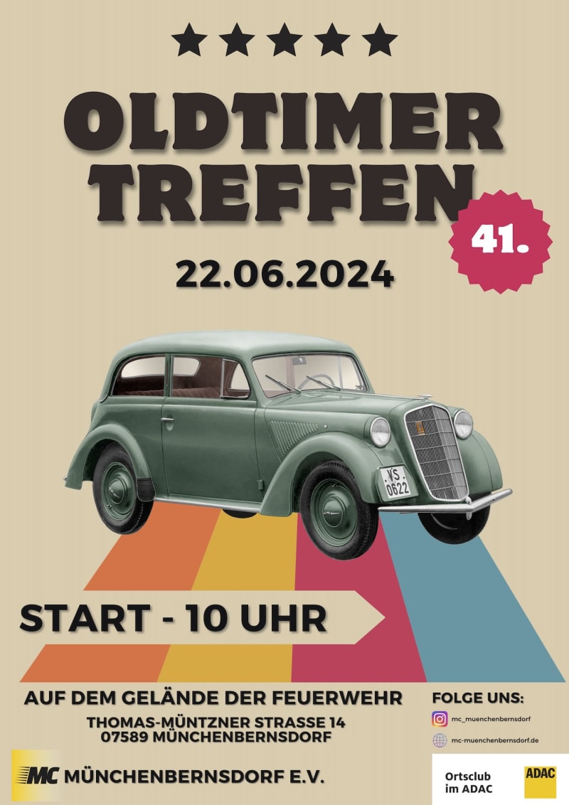 Poster: 41. Oldtimertreffen Ergebnisse