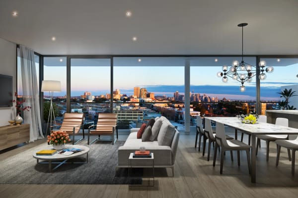 Elevated living above the bustle