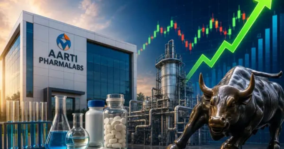 Aarti Pharmalabs shares hit 20% upper circuit as Q1 net profit surges 65% YoY to Rs 76 crore