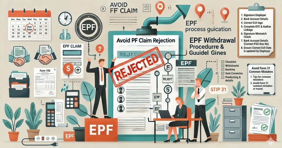 EPF Claim Rejections Rising? Update Your PF KYC Online Through UAN in 5 Easy Steps