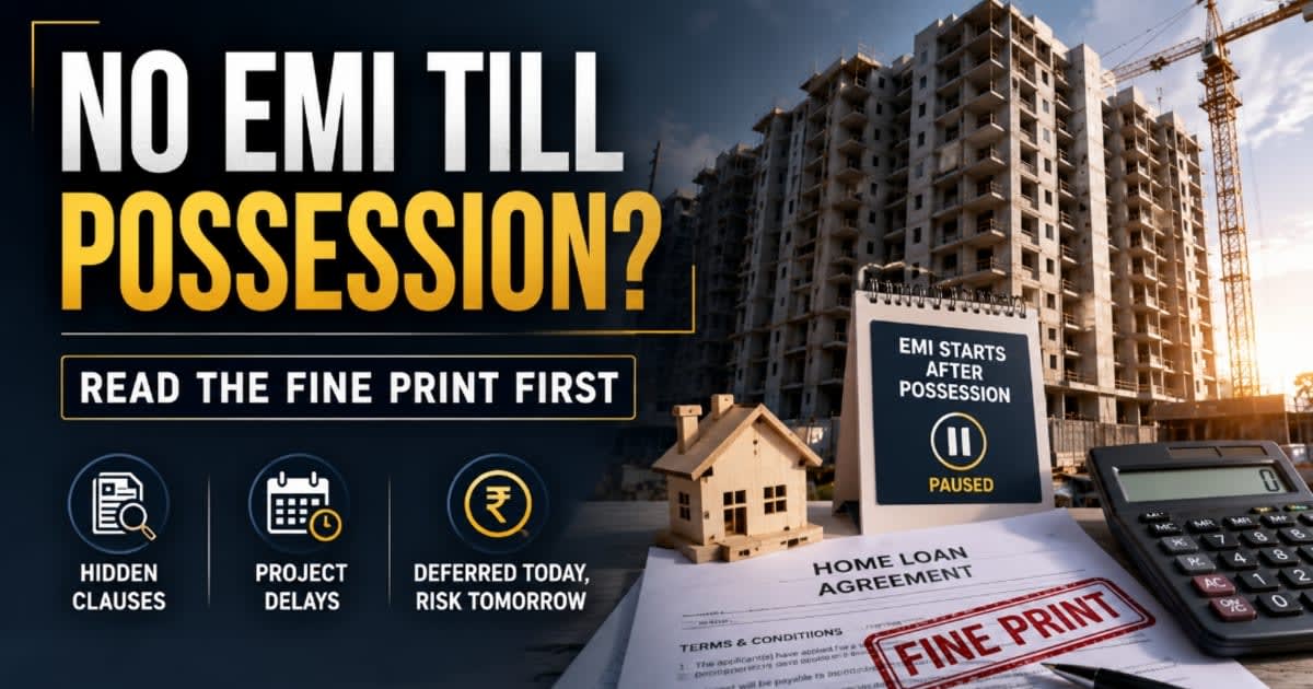 The Sweetest Deal in Real Estate Is Also One of Its Most Dangerous: What Every Homebuyer Must Know Before Signing a 'No EMI Till Possession' Offer