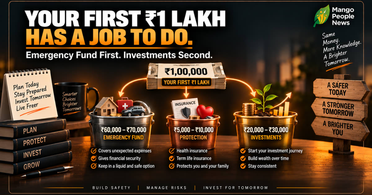 Emergency Fund First or Investments First? What Should You Do With Your First ₹1 Lakh?