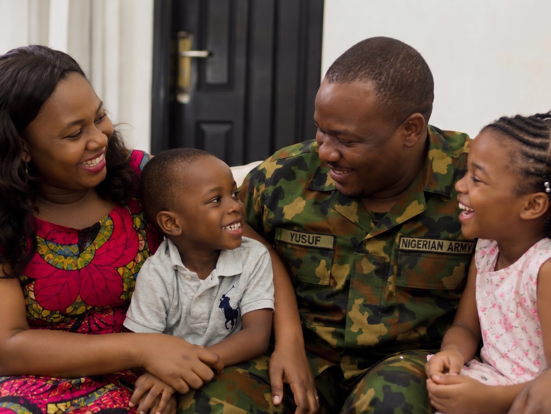 Editorial · Officer with family