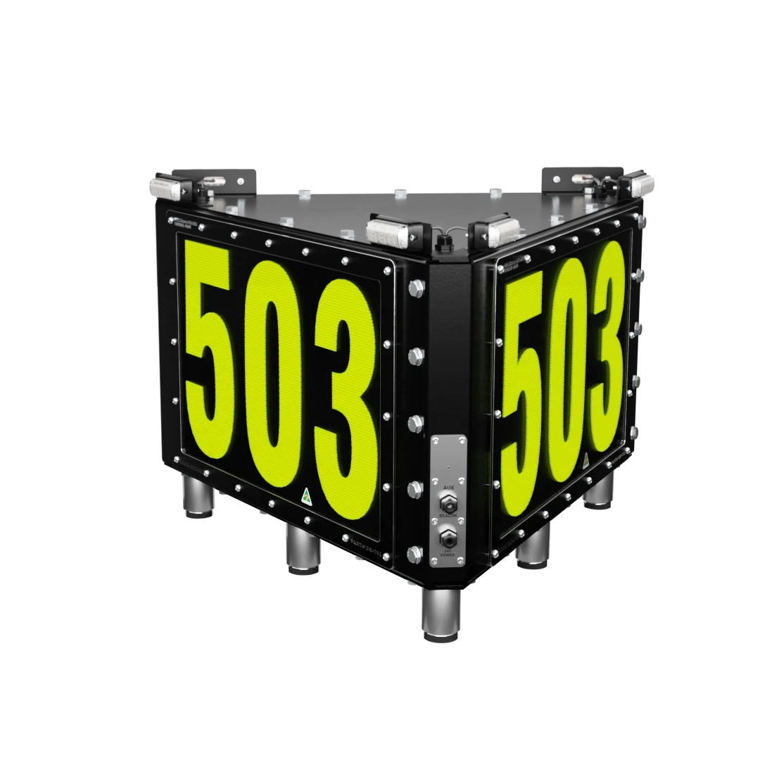 Rock Board® DS-701-M Triangle Custom LED ID Sign