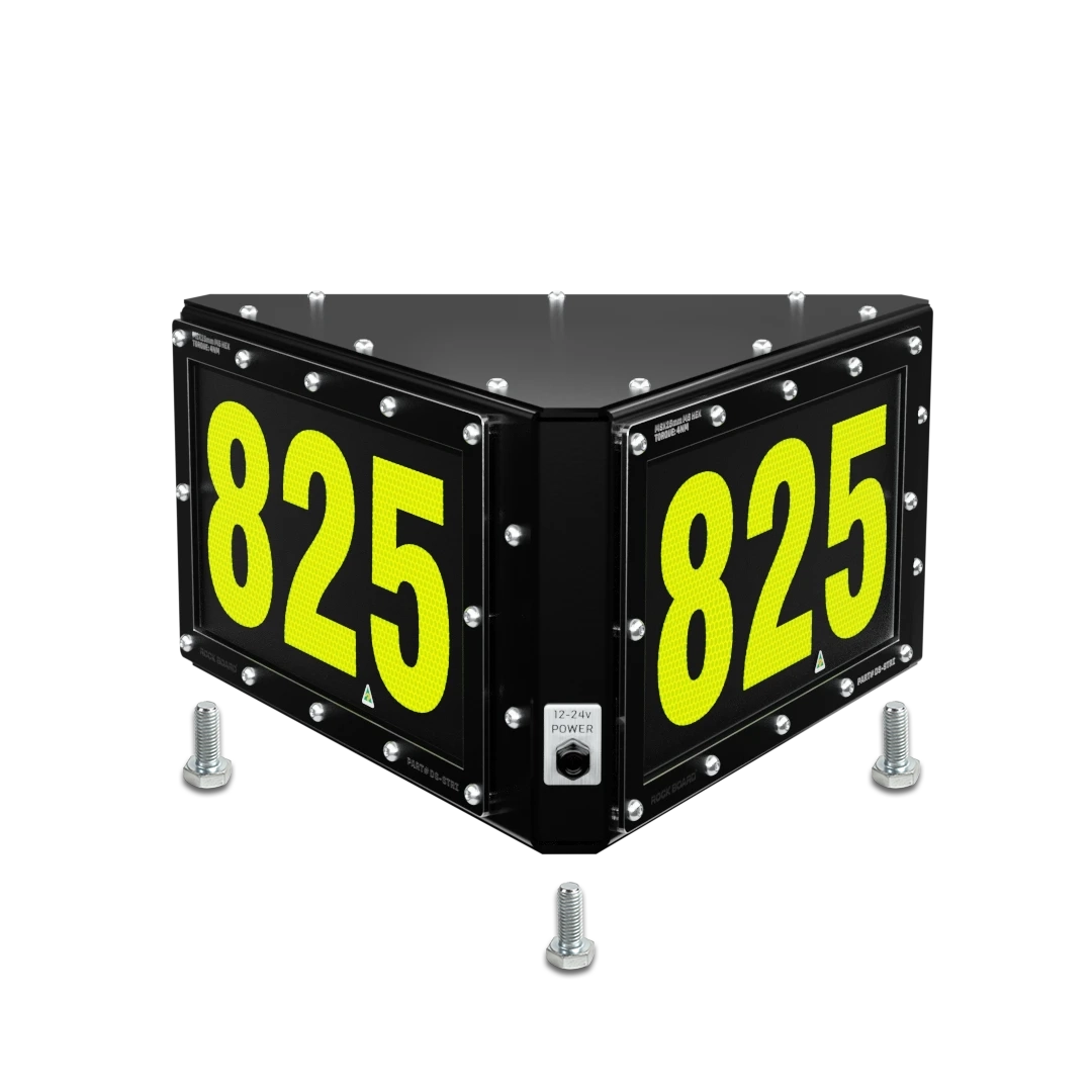 Rock Board® DS-STRI-B Small Triangle Custom LED ID Sign
