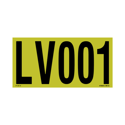 XCELR8® 300mm x 150mm 3M Yellow Hi Vis Asset - Adhesive-Permanent Apply