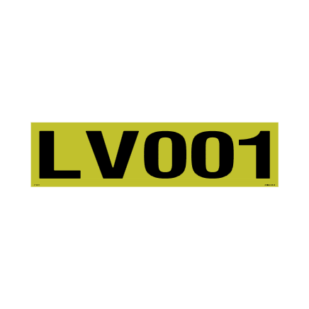 XCELR8® 730mm x 190mm 3M Yellow Hi Vis Asset - Adhesive-Permanent Apply