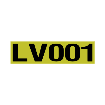 XCELR8® 950mm x 250mm 3M Yellow Hi Vis Asset - Adhesive-Permanent Apply