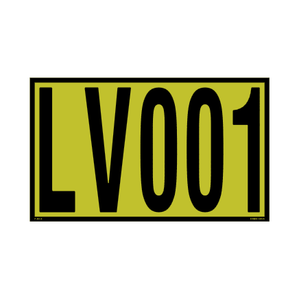XCELR8® 500mm x 300mm 3M Hi Vis Asset - Adhesive-Permanent Apply