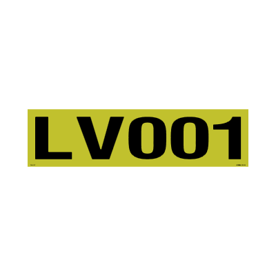 XCELR8® 730mm x 190mm 3M Hi Vis Asset - Magnetic