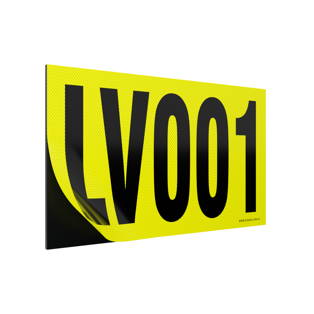 XCELR8® 400mm x 200mm 3M Hi Vis Asset - Magnetic