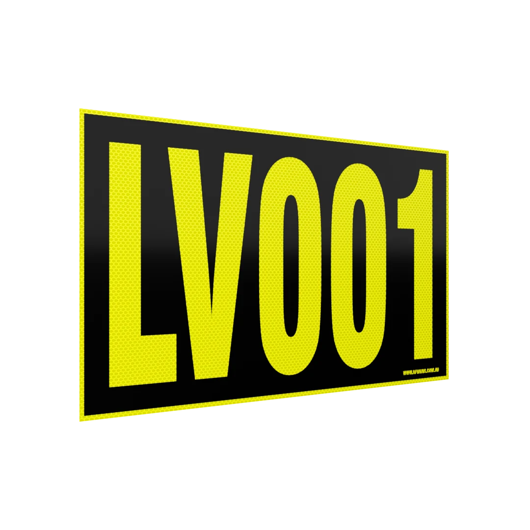 XCELR8® 400mm x 200mm 3M Hi Vis Asset - Adhesive-Permanent Apply