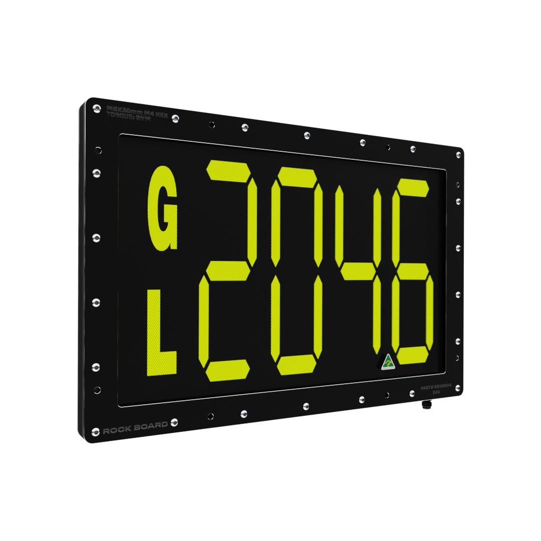 Rock Board® RBHERO4 Alpha-Numeric 2 Letter, 4 Number LED ID Sign