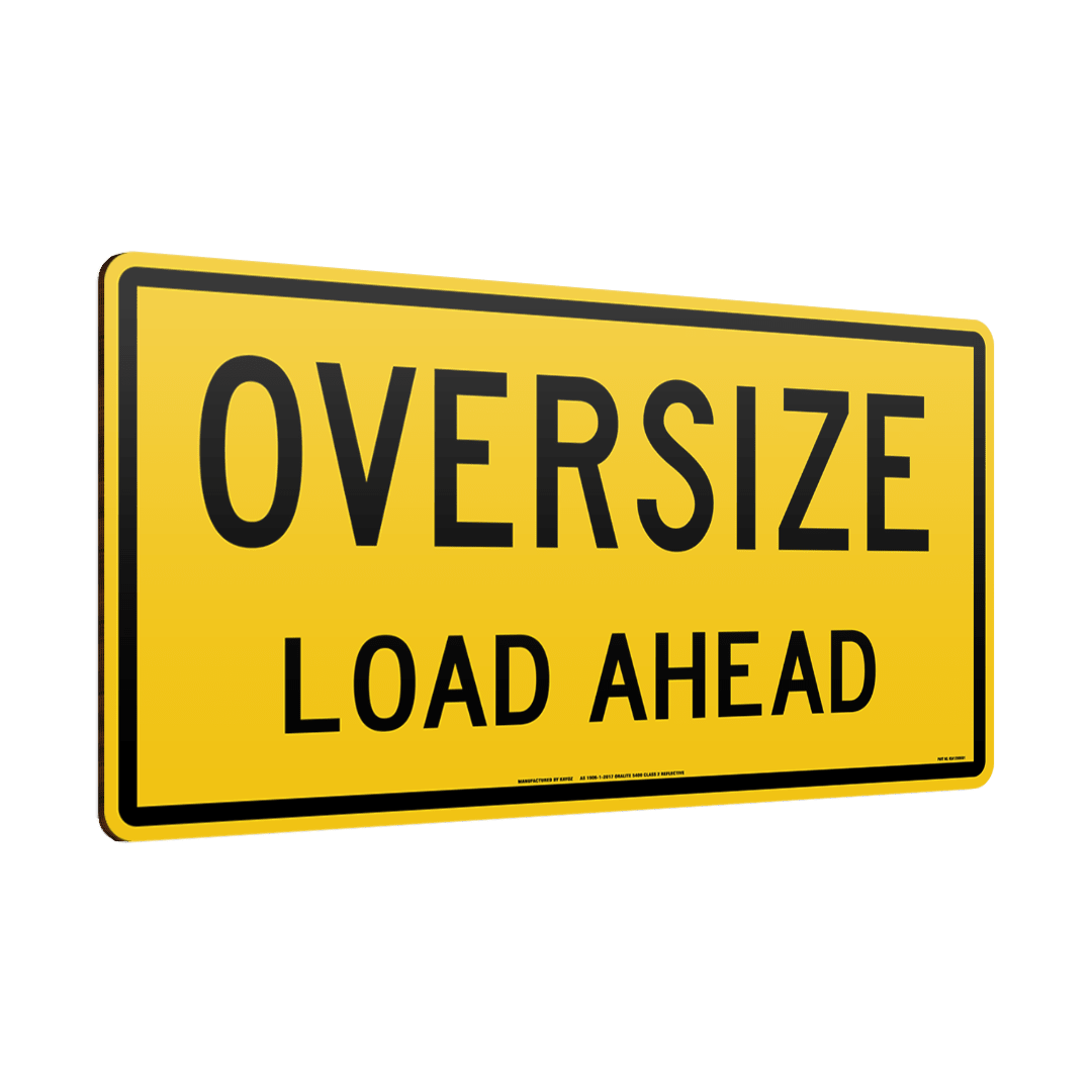 Kayoz® Oversize Load Ahead Sign Double Sided on 1.6mm Thick Aluminium