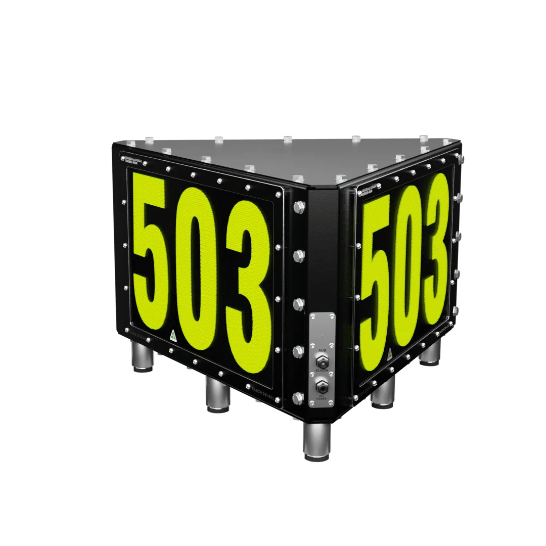 Rock Board® DS-601-M Triangle Custom LED ID Sign - Image 1