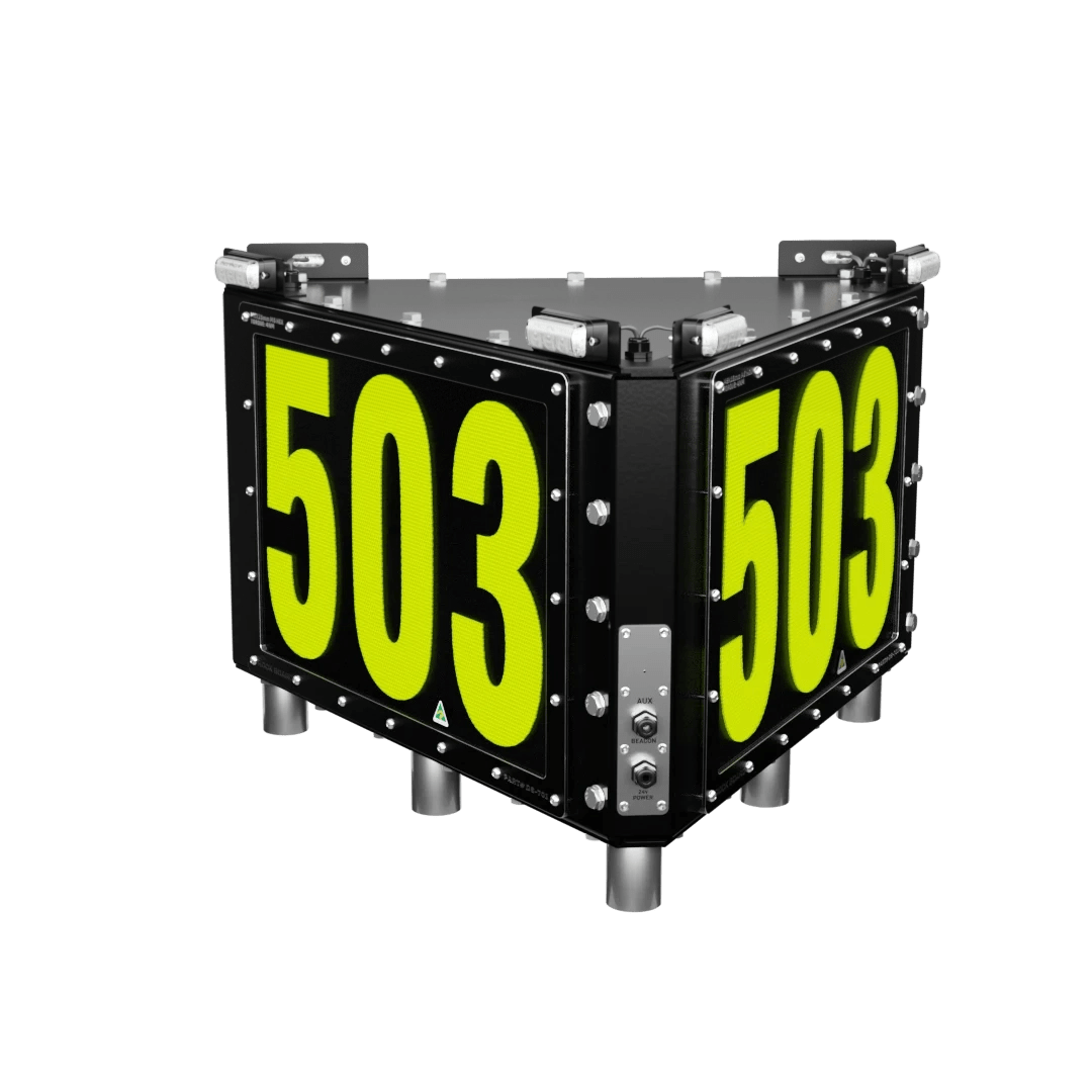 Rock Board® DS-701-B Triangle Custom LED ID Sign - Image 1
