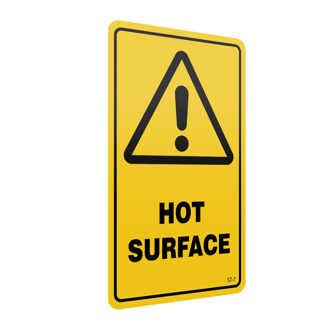 XCELR8® 60mm x 100mm Hot Surface Sticker (Yellow)