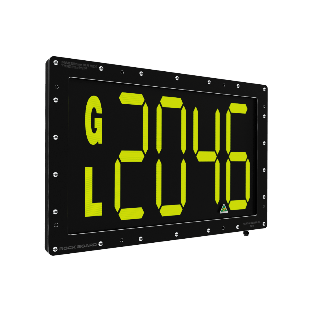 Rock Board® RBHERO4 Alpha-Numeric 2 Letter, 4 Number LED ID Sign