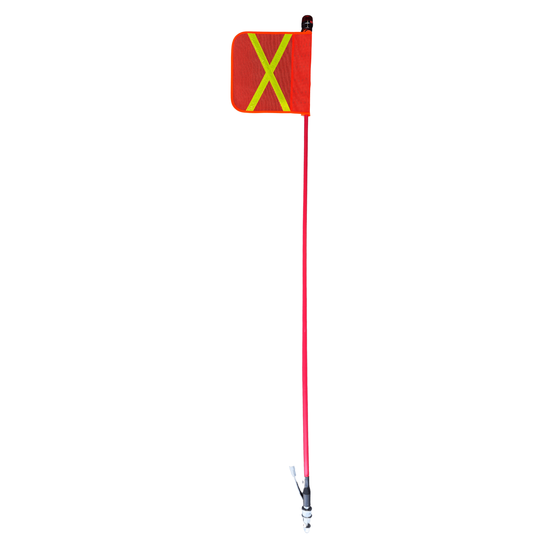 Safety Flag 1.8m Square Flag Square Light On Top 