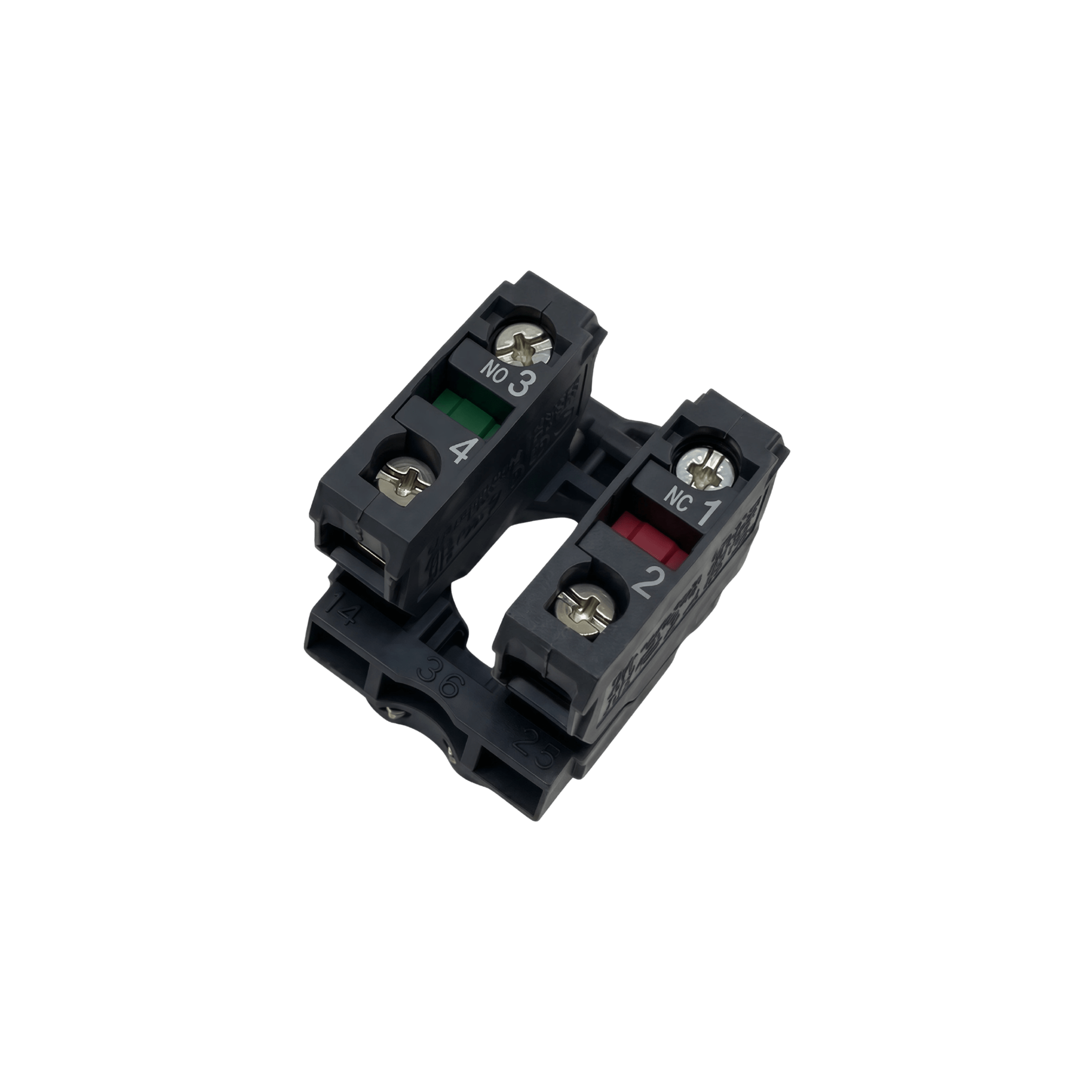 SCHNEIDER Contact Block XB5 Series , 600V, 1NO + 1NC ZB5AZ105