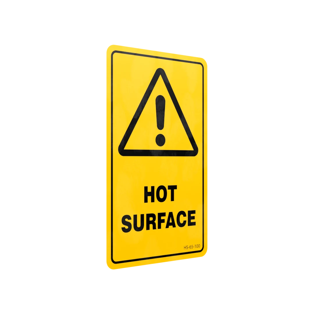 XCELR8® 60mm x 100mm Hot Surface Sticker (Yellow)